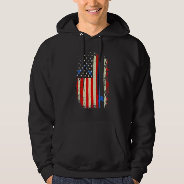 Moletom Pesca de Rodes com Pavilhão Americano (Frente)