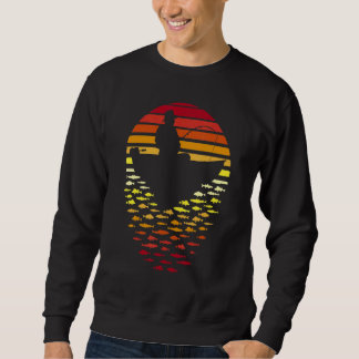 Moletom Pesca dia de os pais Retro Sunset Pescador Pai e