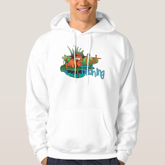 Moletom Pesca Engraçada - Pesca De Gato (Frente)