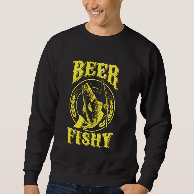 Moletom Pesca Engraçado Com Cerveja (Frente)