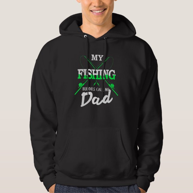Moletom PESCANDO 365 Meus Amigos De Pesca Me Chamam De Pai (Frente)