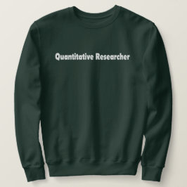 Moletom Pesquisador Quantitativo