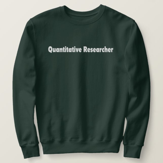 Moletom Pesquisador Quantitativo (Frente do Design)