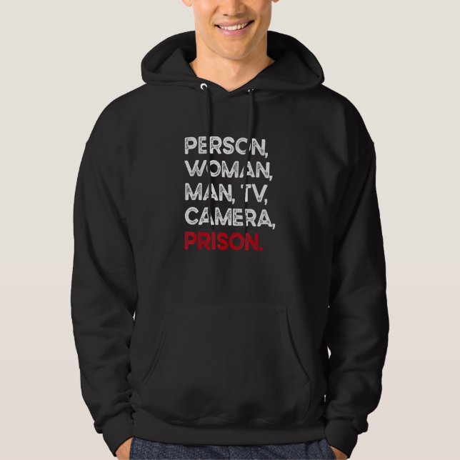Moletom Pessoa Mulher Homem Câmera TV Prisão (Frente)