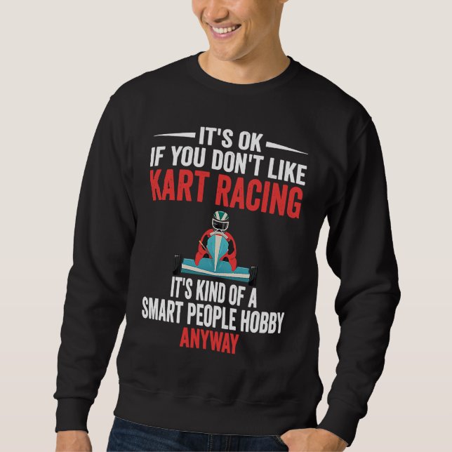 Moletom Pessoas Inteligentes Hobby Corrida de Kart  Piloto (Frente)