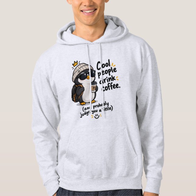 Moletom Pessoas legais bebem café (Frente)