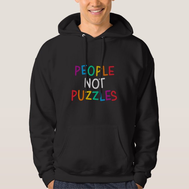 Moletom Pessoas Não Quebra-cabeça Autismo Especial Profess (Frente)
