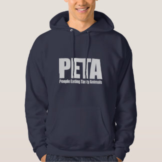 Moletom PESSOAS PETA comendo animais desagradáveis humor C