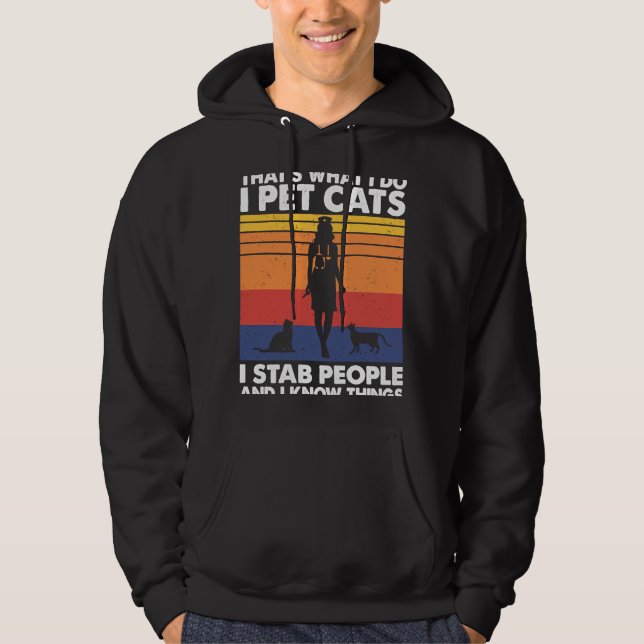 Moletom Pet Cats Eu Faço Pessoas E Sei Coisas Do Cat Lov (Frente)