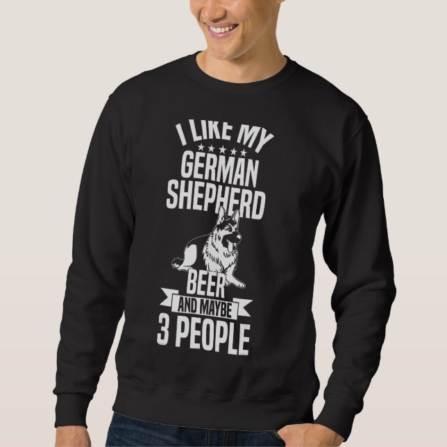 Moletom Pet I Like My German shepherd Cog (Frente)