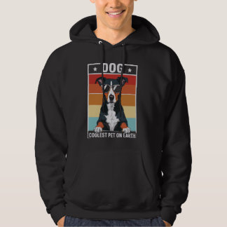 Moletom Pet Mais Fresco De Cão Na Terra Óculos De Sol Retr