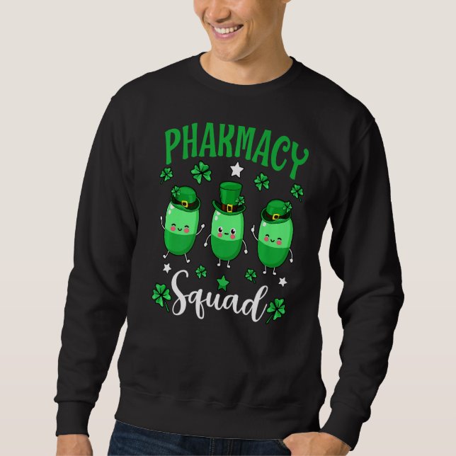 Moletom Pharmacy Squad Leprechaun Pharmaceuticals Patrick  (Frente)