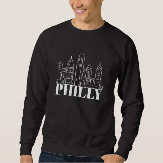 Moletom Philly Philadelphia Pennsylvania Skyline Silhouett