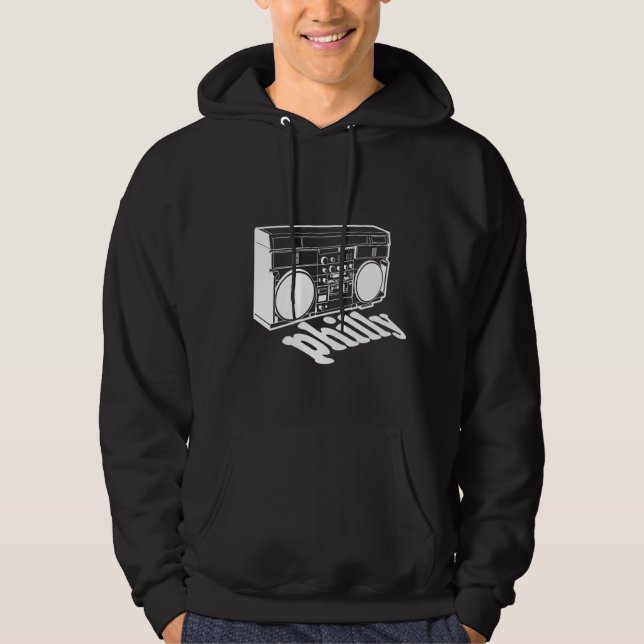 Moletom Philly retro Boombox (Frente)