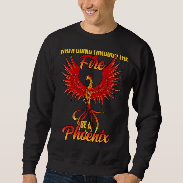 Moletom Phoenix Fire Bird Mythology Reborn Inspiração Mo (Frente)