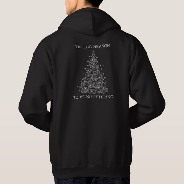 Moletom Photographer Christmas Gift - Cameras Tree Design (Verso)