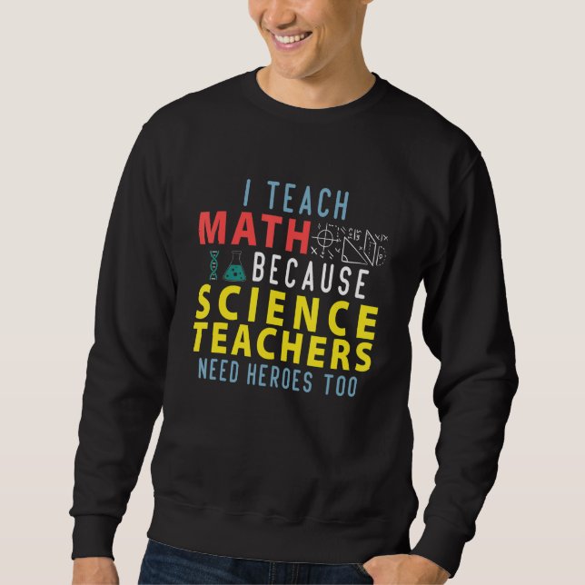 Moletom piadas de professor de matemática e citação de mat (Frente)