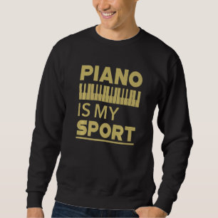 Moletom Piano É Meu Esporte Pianista Música Teclado Músic