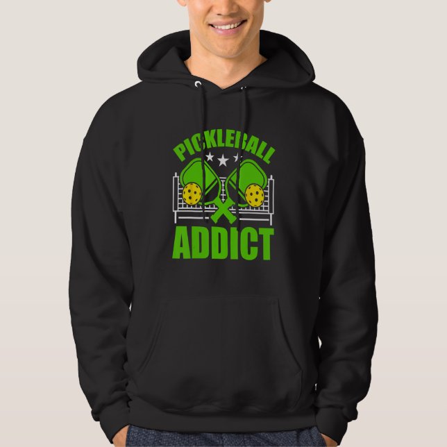 Moletom Pickleball Addict Cool pickleball player (Frente)