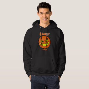 Moletom Pickleball Jack o'Lanterna Laranja e Dia das Bruxa