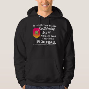 Moletom Pickleball Lover na minha cabeça Estou jogando Pic