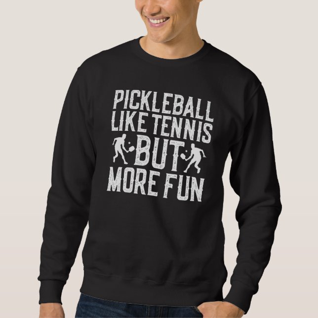 Moletom Picleball Como Tênis, Mas Mais Bola De Picles Dive (Frente)