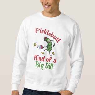Moletom Picles Engraçados Jogando Pickleball Meio Que Um G