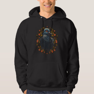 Moletom Pigeon Bird Observando Birdwatch Floral De