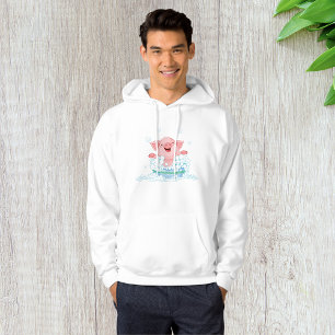Moletom Piglet Tomando Banheira Mens Hoodie