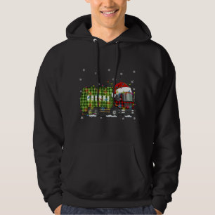 Moletom Pijama do Caminhão de Lixo de Natal da xadrez