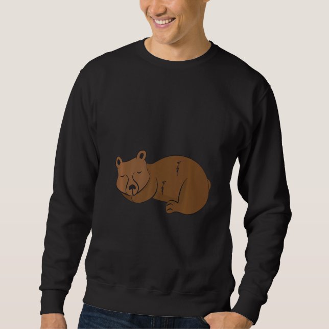 Moletom Pijamas Criança Esnooze Bebida Castanho Bear S (Frente)