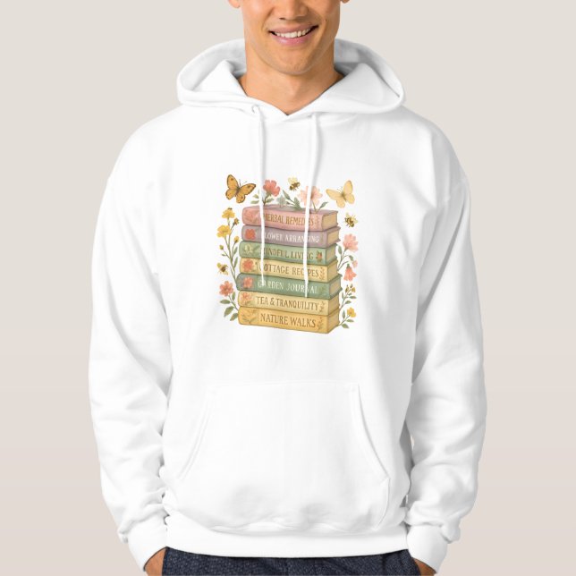 Moletom Pilha Botânica Natureza e Livro (Frente)