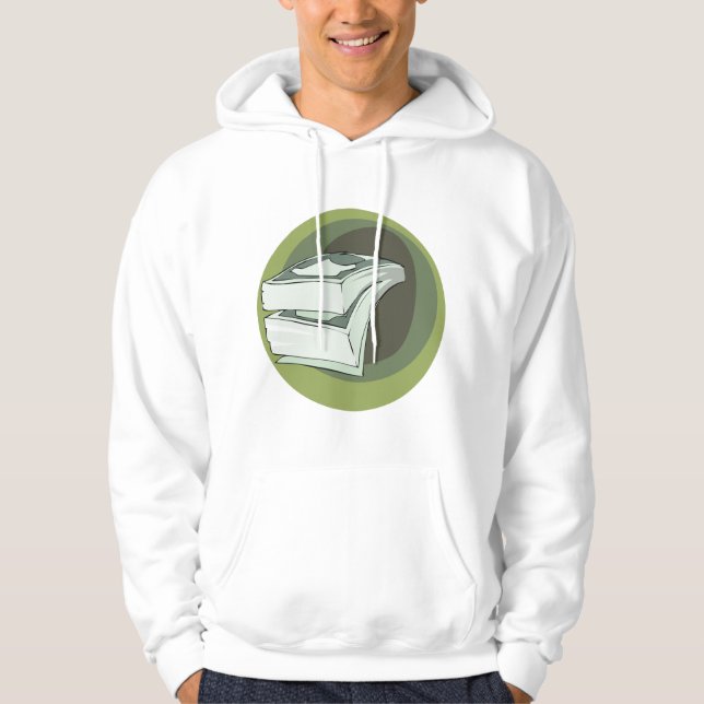 Moletom Pilha de Dinheiro em Notas Verdes (Frente)