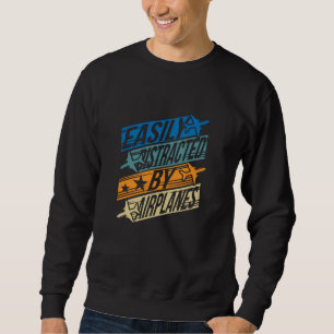 Moletom Pilot Aviator Funny - Distraído por aviões