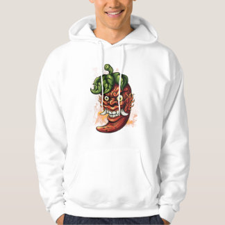Moletom Pimenta Demônio Quente - Design de Máscara Oni de 