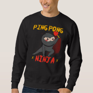 Moletom Ping Pong Ninja Mesa Player Paddle Esporte