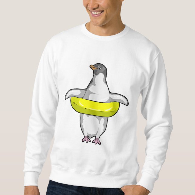 Moletom Pinguim com anel de Natação (Frente)