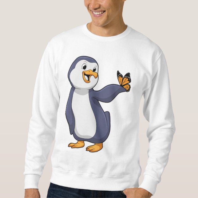 Moletom Pinguim com borboleta (Frente)