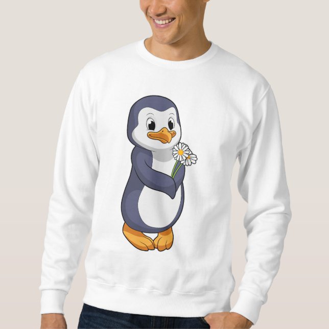 Moletom Pinguim com Margarida (Frente)