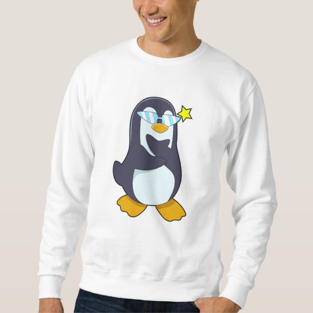 Moletom Pinguim com óculos de sol (Frente)