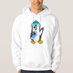 Moletom Pinguim com Peixe e Chapéu