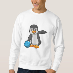 Moletom Pinguim em Boliches com Bola de boliche