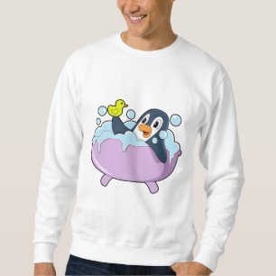 Moletom Pinguim na Banheira com Pato