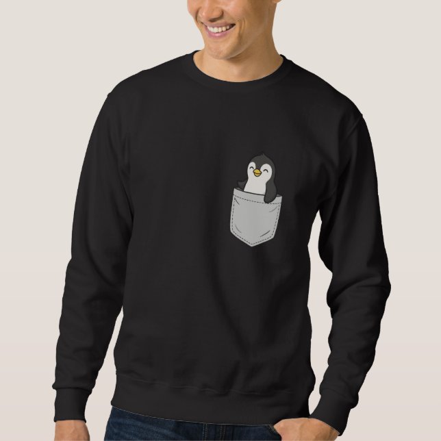 Moletom Pinguim na Bolsa (Frente)