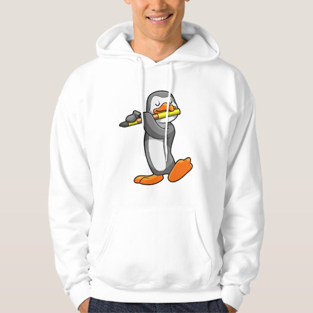 Moletom Pinguim na música com flauta (Frente)