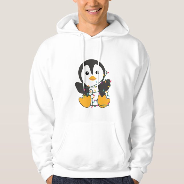 Moletom Pinguim Natal Neve Pinguins de Pinguins (Frente)
