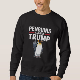 Moletom Pinguins de Asas Levantadas Resistem Contra Trump