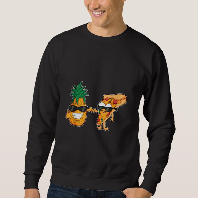 Moletom Pintel do ananás havaiano Amigos da Pizza para Com (Frente)