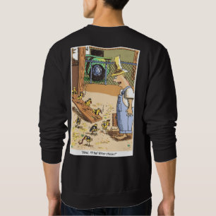 Moletom Pintinhos Biker camisola preta