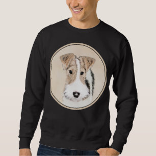 Moletom Pintura com terrier de Fox com fio - Arte canina o